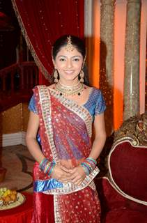 Pooja Sharma celebrate during the Ganesh Chaturthi festival at Sankraman studios