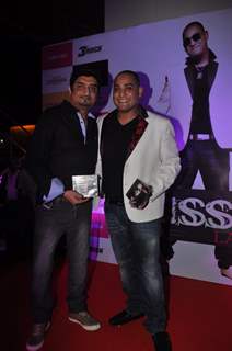 International music composed and singer Kissh with Bollywood singer and composer Neeraj Shridhar during the launch of his debate music album LADY at ky Lounge in Juhu in Mumbai.