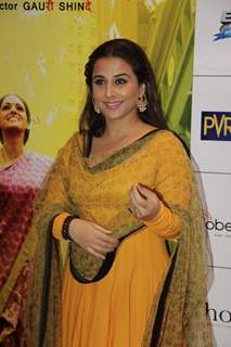 Bollywood actress Vidya Balan at Red carpet of English Vinglish in Mumbai (Photo: IANS/Sanjay)