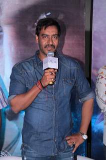 Bollywood actor Ajay Devgan at film Makkhi press conference at PVR Cinemas in Juhu, Mumbai.