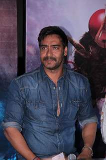 Bollywood actor Ajay Devgan at film Makkhi press conference at PVR Cinemas in Juhu, Mumbai.