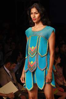 Designer Surily Goel, Wills Lifestyle India Fashion Week -2013, In New Delhi (Photo: IANS/Amlan)