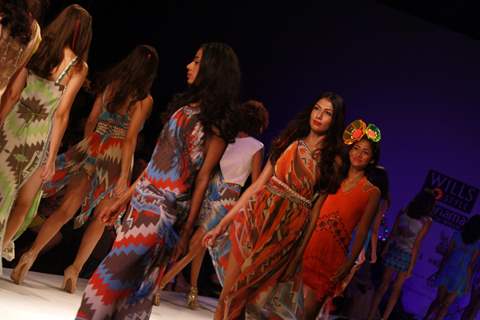 Designer Surily Goel, Wills Lifestyle India Fashion Week -2013, In New Delhi (Photo: IANS/Amlan)