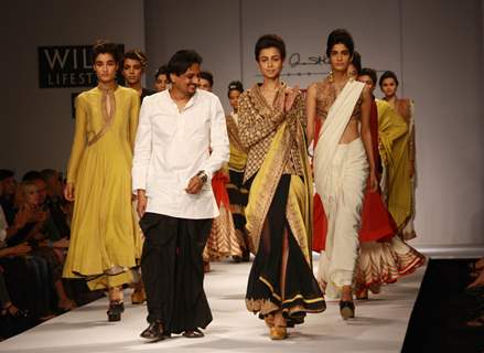 Designer Anand Kabra ,Wills Lifestyle India Fashion Week -2013, In New Delhi (Photo IANS/Amlan)