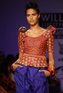 Designer  Payal Pratap ,Wills Lifestyle India Fashion Week -2013, In New Delhi (Photo: IANS/Amlan)