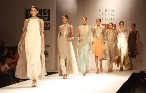 Designer Kiran Uttam Ghosh Wills Lifestyle India fashion week 2013