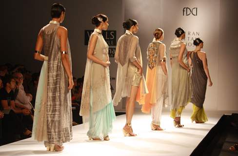 Designer Kiran Uttam Ghosh Wills Lifestyle India fashion week 2013