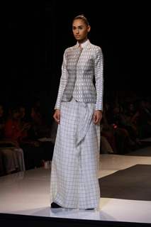 Designer Ankur and Priyanka Modi Wills Lifestyle India Fashion Week -2013, In New Delhi (Photo: IANS/Amlan)