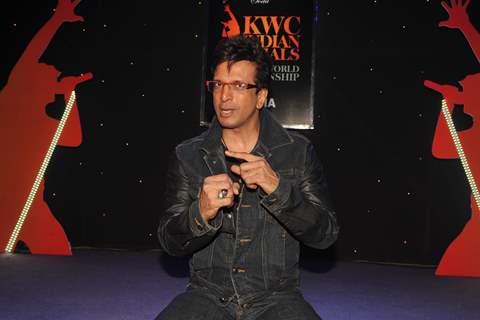 Bollywood actor Jaaved Jaaferi at The Indian Grand Finale Of The McDowell's No.1 Karaoke World Championship at Phoenix Mills in Mumbai.