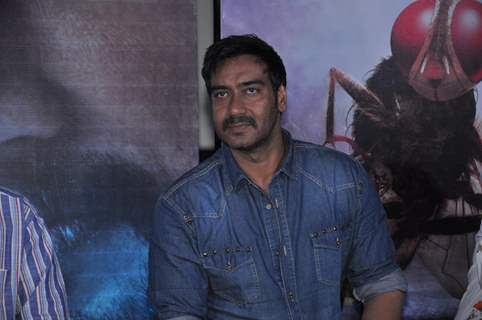 Ajay Devgn during the press conference for promotion of upcoming Hindi Film “ Makkhi”