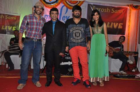 Tusshar Kapoor and Sajid Wajid present at Sarosh Sami live in concert musical night