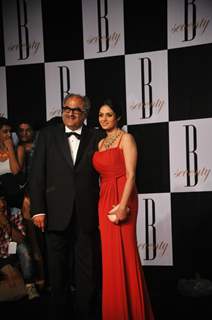 Boney Kapoor with wife Sridevi at Amitabh Bachchan's 70th Birthday Party