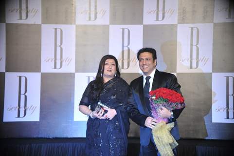 Govinda with wife Sunita at Amitabh Bachchan's 70th Birthday Party