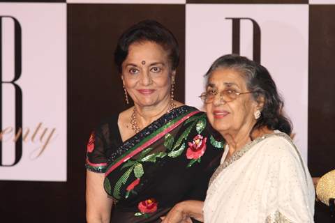 Asha Parekh and Shammi at Amitabh Bachchan's 70th Birthday Party at Reliance Media Works in Filmcity