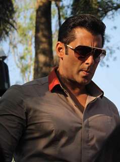 Bollywood actor Salman Khan at the launch of India's first ever reality TV tour in Mumbai.