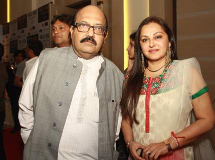Amar singh and Jayaprada at the  Watch World Awards Function at Gurgaon in Haryana. (Photo: IANS/Amlan)