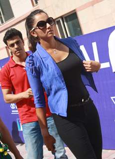 Tennis player Sania Mirza at Fenesta Open National Tennis Championship Tournament, in New Delhi (Photo IANS/Amlan)