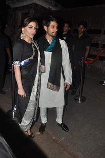 Soha Ali Khan with Kunal Khemu at Saif Ali Khan and Kareena Kapoor Sangeet Party