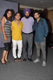 Final Contestants at Hero Sa Re Ga Ma Pa in Mumbai.