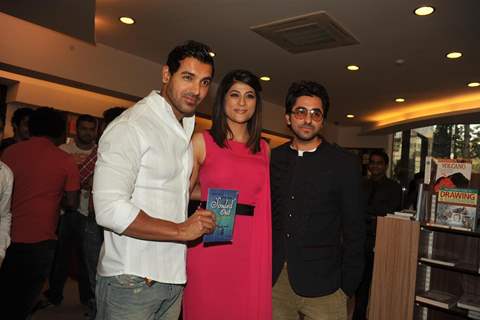 John Abraham unveiling the book of Ayushmann Khurrana Souled Out