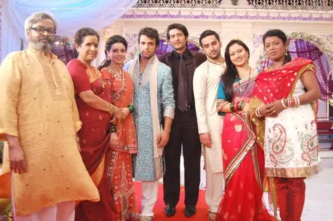on the sets of Pavitra Rishta