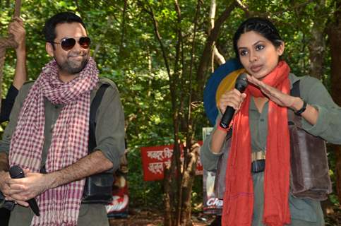 Promotion of Film Chakravyuh at Naxal Camp