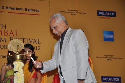 Ramesh Sippy at Opening ceremony of 14th Mumbai Film Festival