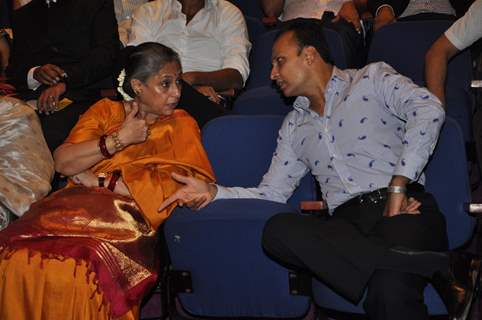 Jaya Bachchan and Anil Ambani at Opening ceremony of 14th Mumbai Film Festival