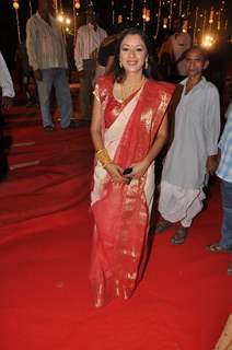 Celebs at Durga pooja event in Juhu in Mumbai.