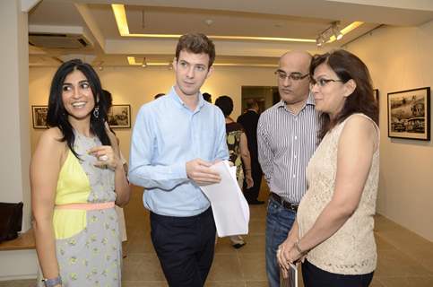 Fashion designer Haseena jethmalani with celebs at Raghu Rai's Art Exhibition in Mumbai.