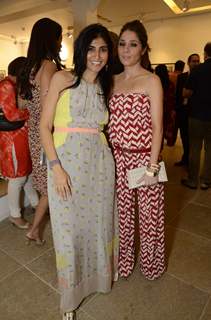 Fashion designer Haseena jethmalani with celebs at Raghu Rai's Art Exhibition in Mumbai.