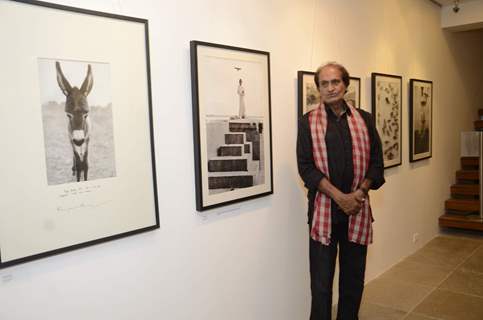 Artist Raghu Rai  with at his own Art Exhibition in Mumbai.