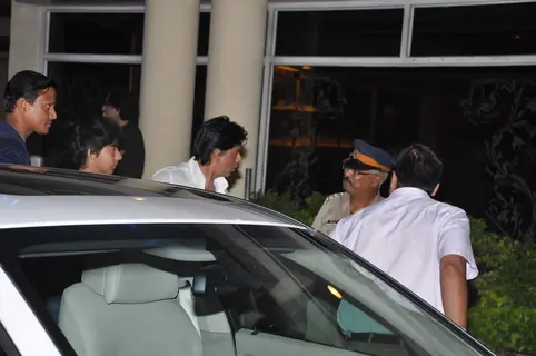 Actor Shah Rukh Khan at Bollywood director Yash Chopra no more in Mumbai.