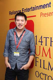Director Brillante Mendoza at 14th Mumbai Film Festival in Mumbai.