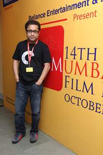 Director Suman Ghosh at 14th Mumbai Film Festival in Mumbai.