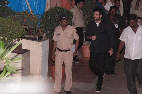 Anil Kapoor snapped at Lilavati Hospital post death of filmmaker Yash Chopra on Sunday, Oct 21 2012.