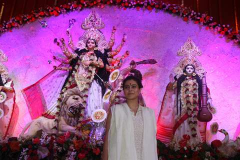 Kajol at North Bombay Sarbojanin Durga Puja Pandal at Hotel Tulip Star in Juhu, Mumbai on Saturday, Oct 20 2012.