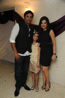 Farzad & Amy Billimoria with Daughter at Amy Billimoria B'Day Bash