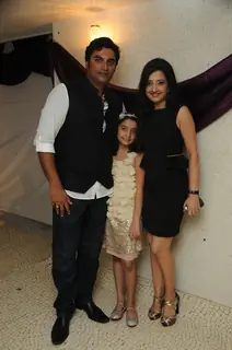 Farzad & Amy Billimoria with Daughter at Amy Billimoria B'Day Bash