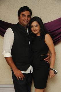 Amy Billimoria with her husband Farzad at her B'Day Bash