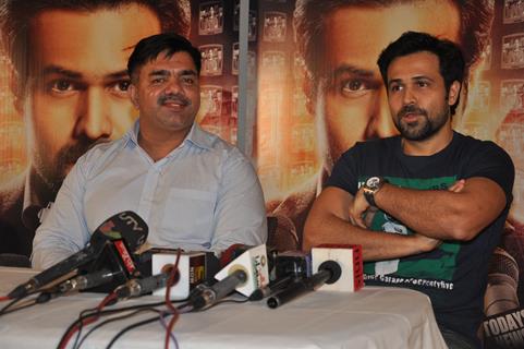 Emraan Hashmi at film RUSH press meet at Mehboob Studios in Bandra, Mumbai.