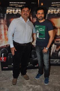 Emraan Hashmi at film RUSH press meet at Mehboob Studios in Bandra, Mumbai.