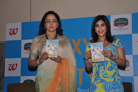 Hema Malini launches Namita Jain's book 'Sexy@Sixty' at Hotel Courtyard by Marriott in Andheri, Mumbai on Friday, October 26 2012.