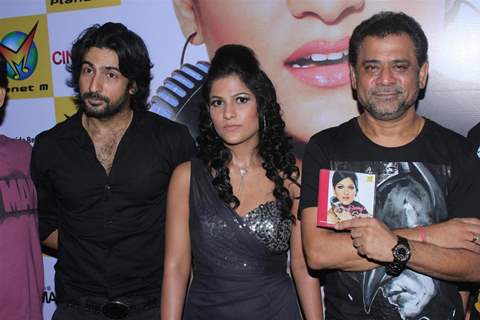 Bollywood actress Sakshi Pradhan, director Anees Bazmi at launch of Shivangi Sharma's music album 'Sexy Saiyan' at Cinemax in Mumbai