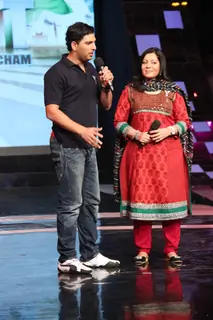 Yuvraj Singh on the sets of 'India's Got Talent'