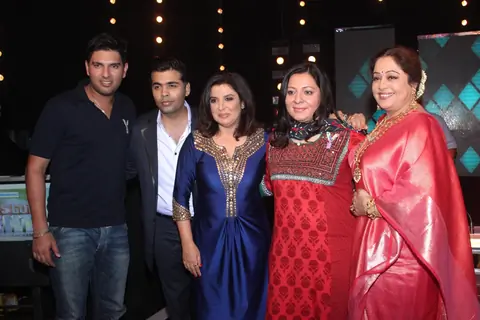 Yuvraj Singh on the sets of 'India's Got Talent'