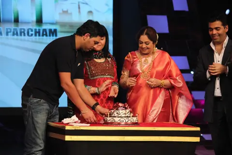 Yuvraj Singh on the sets of 'India's Got Talent'