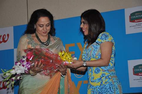 Hema Malini launches Namita Jain's 'Sexy @ Sixty' book