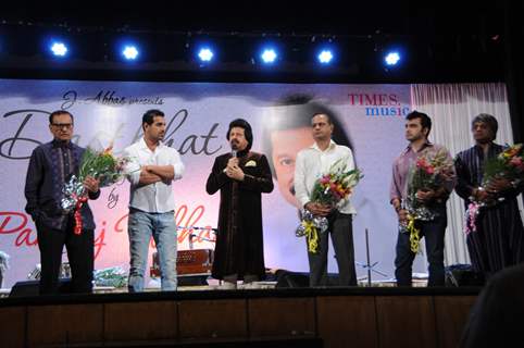 John Abraham unveiled Pankaj Udhas’ new music album Dastkhat at Sophia Bhabha Auditorium in Mumbai