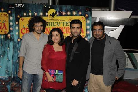 Imtiaz Ali, Farah, Karan Johar & Anurag Kashyap at Special Screening of Luv Shuv Tey Chicken Khurana